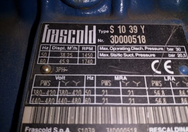 Агрегат холодильный Frescold S10 39Y 6